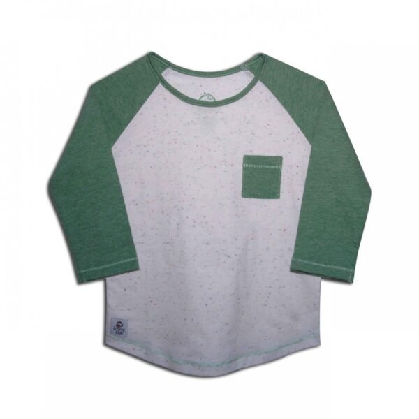 Diversitees Raglan White Green