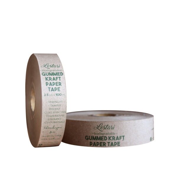 LESTARI Gummed Craft Paper Tape 1" x 100m